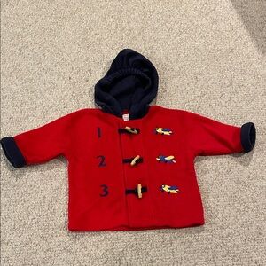 Toddler Boys’ Hooded Toggle Fleece Jacket